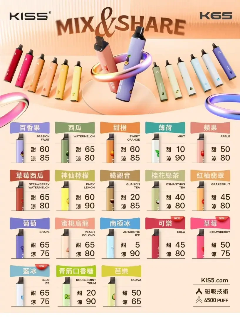 KISS KISS 6500口 一次性拋棄 可充電
